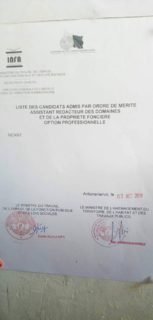 Assistant rédacteur des domaines et de la propriété foncière - option professionnelle