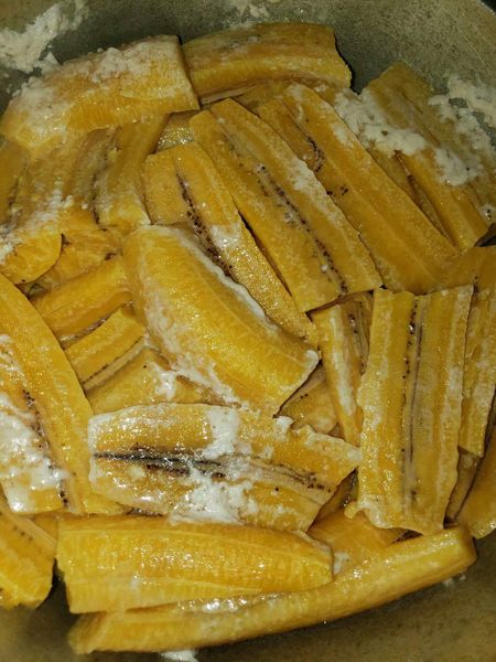 Banane plantain fait en sahoaba