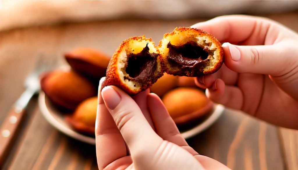 Beignets de patate douce au chocolat