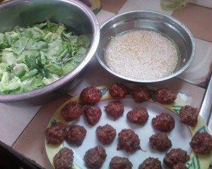 Boulette de viande chinoise et Tsock au poulet 1