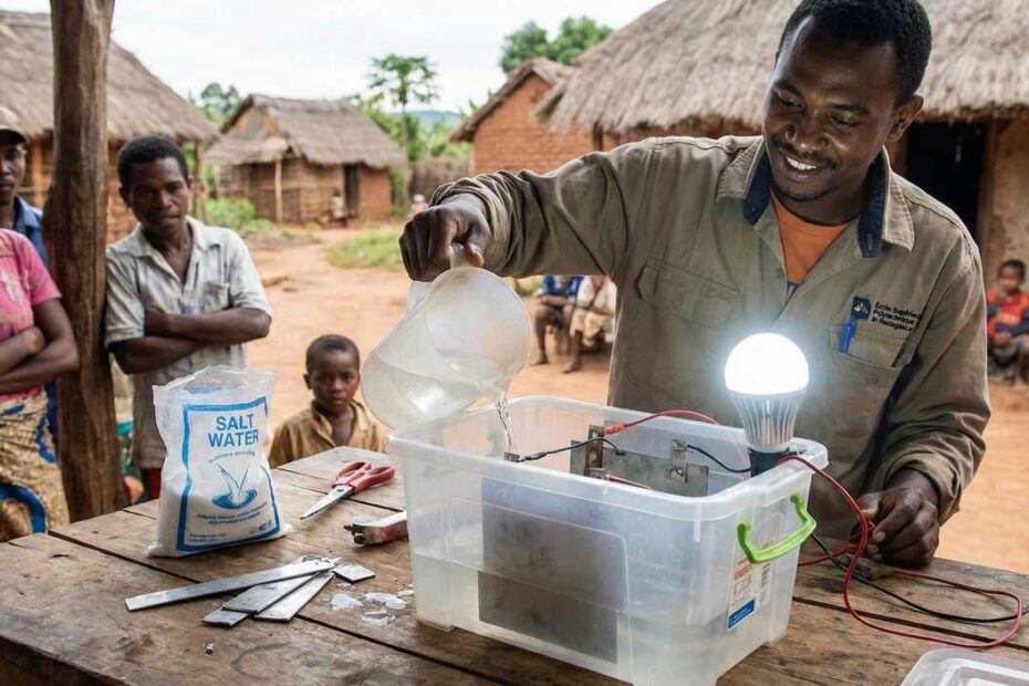 Ces chercheurs Malagasy produisent de l'électricité avec de l'eau salée