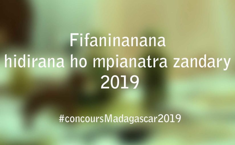 Fifaninanana hidirana ho mpianatra zandary 2019-2020
