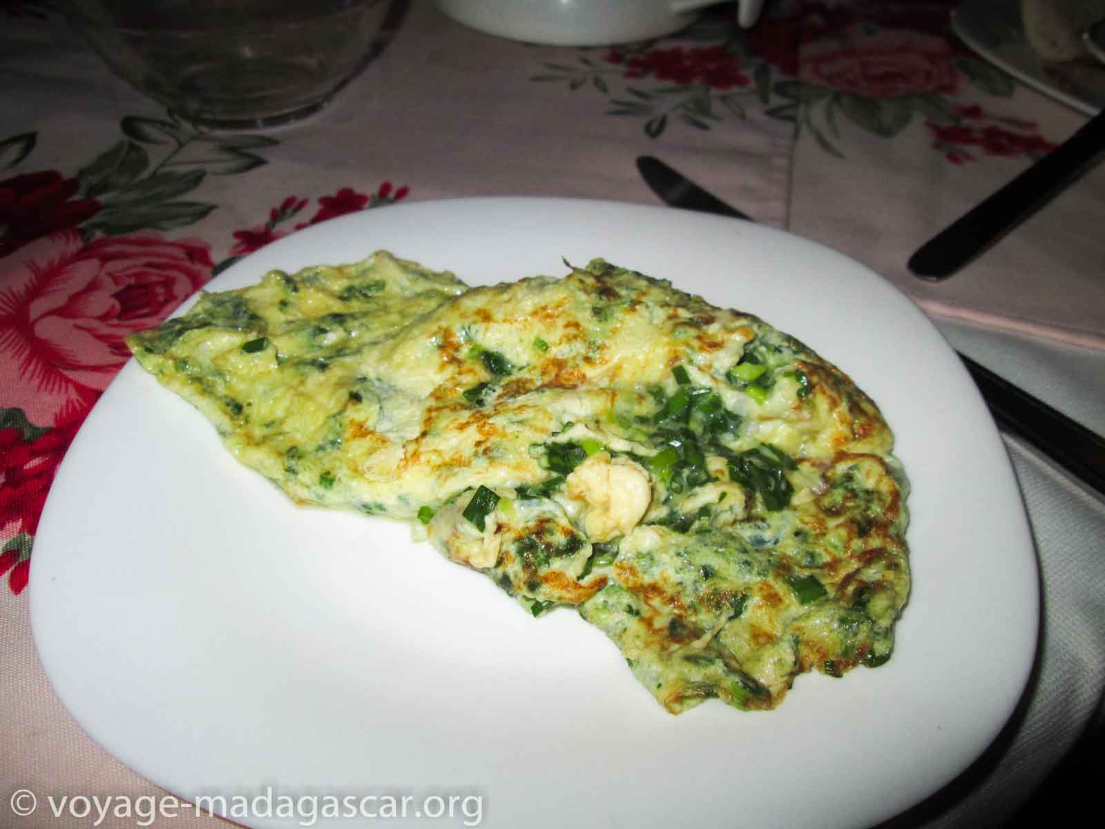 Omelette aux asperges sauvages