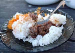 Plat à base de viande de zébu