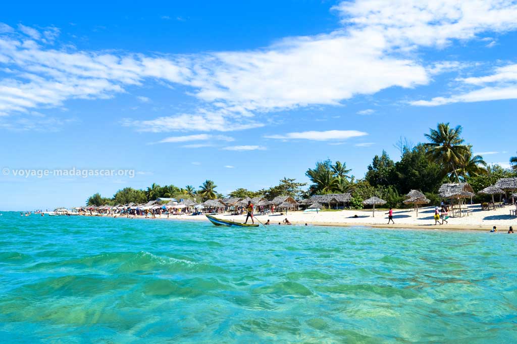 beautiful sandy beach in madagascar