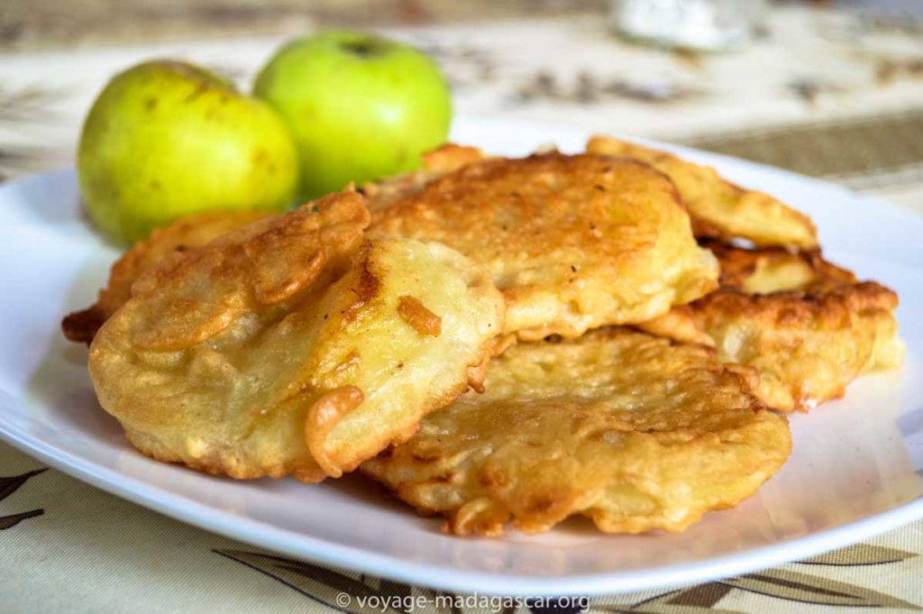 beignets aux pommes sans friture
