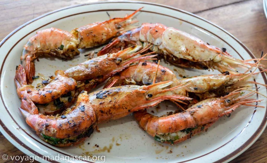 Camarons grillés - Gambas grillées Gambas grillées