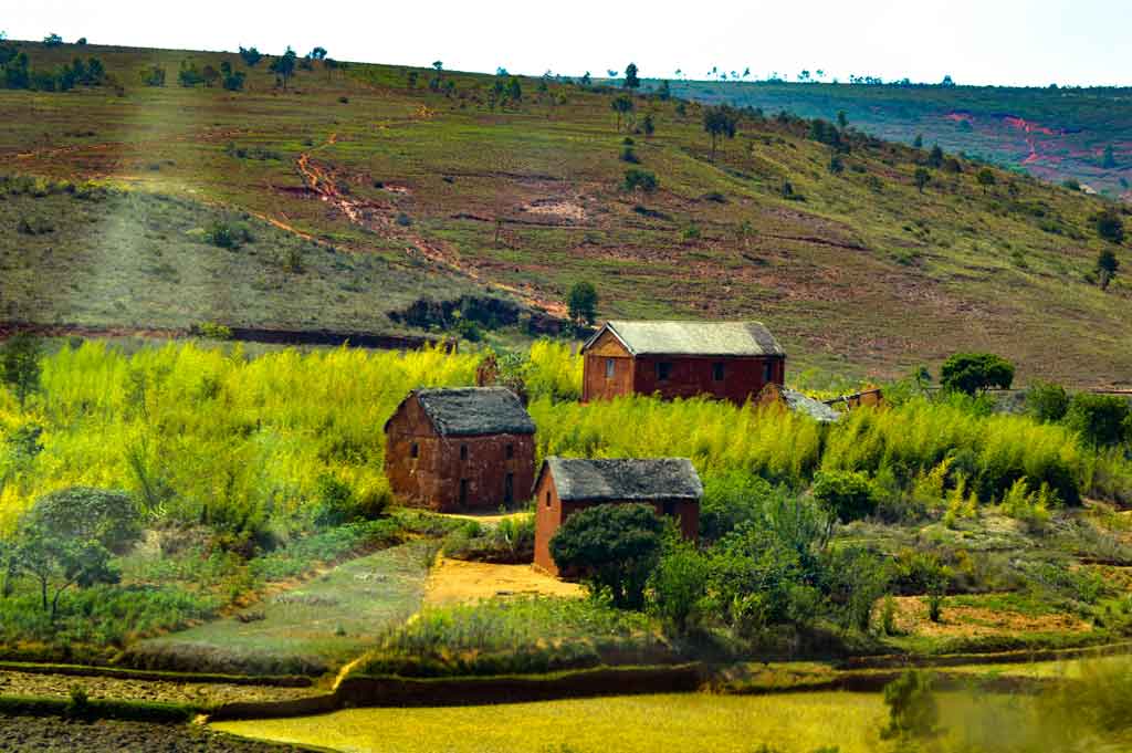 Logement traditionnel à Madagascar