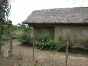 Vivre à Madagascar: voir une maisonnette sur la RN2