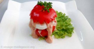 oeuf poché à la basquaise