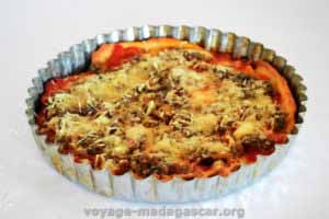 Pizza bolognaise maison