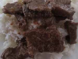 Riz et viande