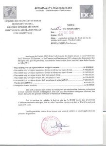 tarif visa à madagascar